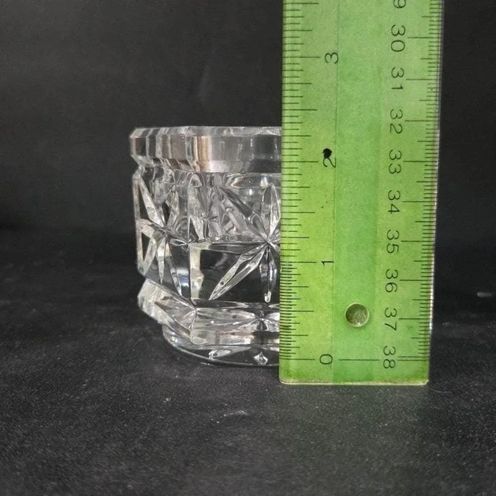 Hexagonal Glass Tealight Candle Holder, Heavyweight Votive, Replacement‎ Decor